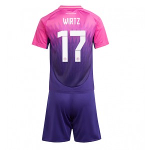 Fotbalové Dres Německo Florian Wirtz #17 Dětské Venkovní Oblečení ME 2024 Krátký Rukáv (+ trenýrky)